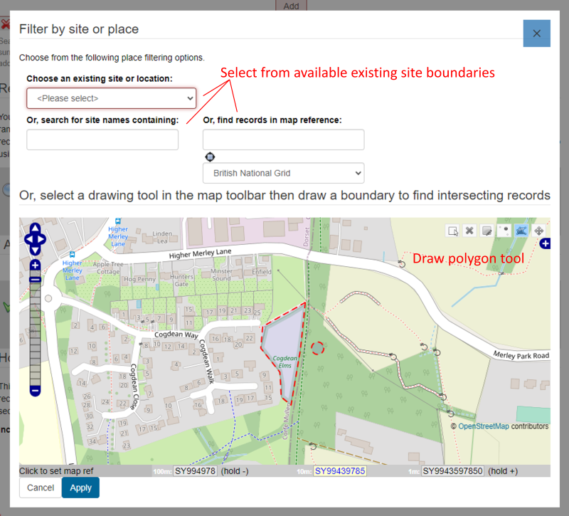 Setting your bioblitz location boundary