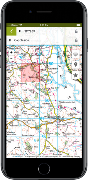 Screenshot of iRecord App